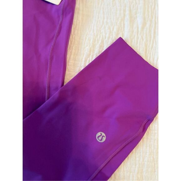 Lululemon Base Pace High-Rise Crop 23" Magenta NEW - Picture 6 of 9